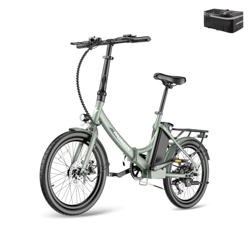 Fafrees F20 Light Electric Bike, Folding Bike, E-Bike, 250 W Motor, 36 V, 16.75 Ah Battery, 20 Inch E-Bike, Foldable, 35 N.M Torque, E-Mountain Bike, 25 km/h