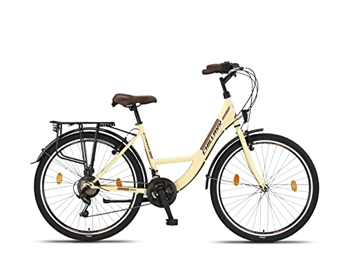 Chillaxx Bike Strada High Quality City Bike 26 Inch / 28 Inch / 28 Inch / 21 Speed Bicycle for Girls Boys Women Men 21 Speed Dutch Bicycle City Bike