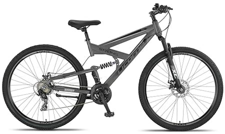 Licorne Bike Strong 2D Premium Mountain Bike 26 27.5 and 29 Inch Bicycle for Boys Girls Women Men and Men Disc Brake Front and Rear 21 Speed Full Suspension