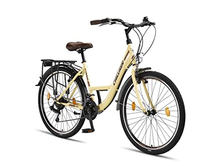 Chillaxx Bike Strada High Quality City Bike 26 Inch / 28 Inch / 28 Inch / 21 Speed Bicycle for Girls Boys Women Men 21 Speed Dutch Bicycle City Bike