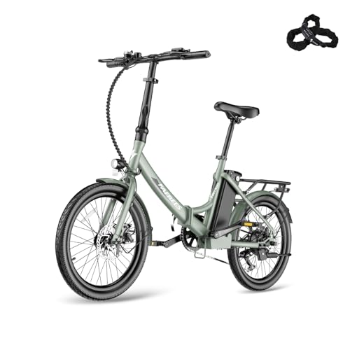 Fafrees F20 Light Electric Bike, Folding Bike, E-Bike, 250 W Motor, 36 V, 16.75 Ah Battery, 20 Inch E-Bike, Foldable, 35 N.M Torque, E-Mountain Bike, 25 km/h