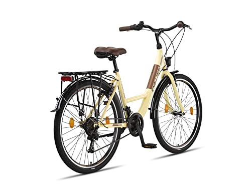 Chillaxx Bike Strada High Quality City Bike 26 Inch / 28 Inch / 28 Inch / 21 Speed Bicycle for Girls Boys Women Men 21 Speed Dutch Bicycle City Bike