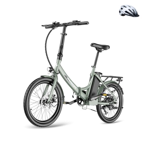 Fafrees F20 Light Electric Bike, Folding Bike, E-Bike, 250 W Motor, 36 V, 16.75 Ah Battery, 20 Inch E-Bike, Foldable, 35 N.M Torque, E-Mountain Bike, 25 km/h