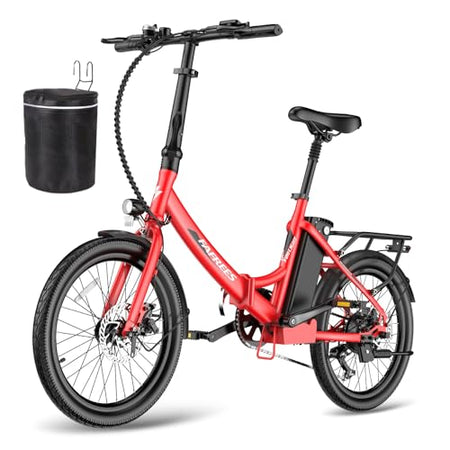 Fafrees F20 Light Folding Electric Bike, 20 Inches, 36 V, 14.5 Ah City Bike, Women's 250 W, 25 km/h, E-Bike Folding Bike, 55-110 km Range