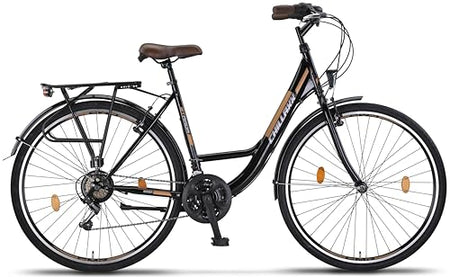 Chillaxx Bike Strada High Quality City Bike 26 Inch / 28 Inch / 28 Inch / 21 Speed Bicycle for Girls Boys Women Men 21 Speed Dutch Bicycle City Bike