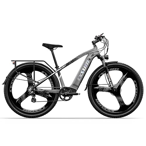 Cysum Speedy Electric Bike, 29'' E-Mountain Bike for Adult Man Woman, E-Bike with 48v 672Wh Lithoum Battery Range 100-120Km,75Nm,Hydraulic Brake,7 Speeds,E-MTB