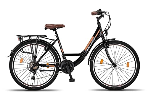 Chillaxx Bike Strada High Quality City Bike 26 Inch / 28 Inch / 28 Inch / 21 Speed Bicycle for Girls Boys Women Men 21 Speed Dutch Bicycle City Bike