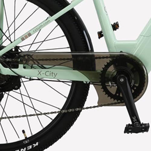 26" Electric Bicycle, Adults Electric Bikes, City Electric Bike, With Basket And Luggage Rack For Daily Commuting & Purchasing In Supermarket, Battery 48V 499Wh Range 80-100km