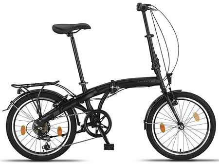 Licorne Bike Conseres Premium Folding Bike 20 Inch Bicycle for Men and Women 6 Speed