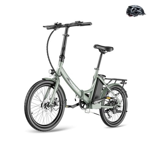Fafrees F20 Light Electric Bike, Folding Bike, E-Bike, 250 W Motor, 36 V, 16.75 Ah Battery, 20 Inch E-Bike, Foldable, 35 N.M Torque, E-Mountain Bike, 25 km/h