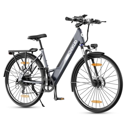 27M204 E-Bike, City Bike, Electric Bicycle, 36 V/12 Ah Battery, 250 W Motor, Range 100 to 25 km/h, Electric Bike with App