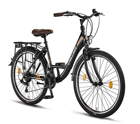 Chillaxx Bike Strada High Quality City Bike 26 Inch / 28 Inch / 28 Inch / 21 Speed Bicycle for Girls Boys Women Men 21 Speed Dutch Bicycle City Bike