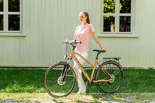 Licorne Bike 28 Inch Aluminium Disc Brakes for Boys Girls Women Men 21 Speed Mountain Bike Cross Bike
