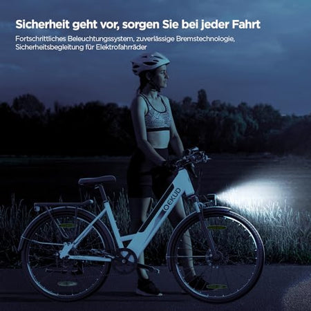 27M204 E-Bike, City Bike, Electric Bicycle, 36 V/12 Ah Battery, 250 W Motor, Range 100 to 25 km/h, Electric Bike with App