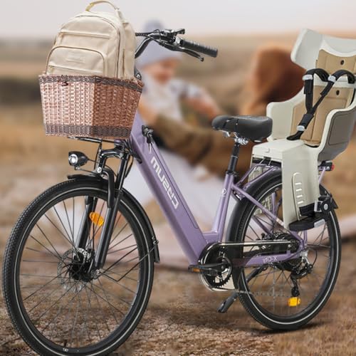 cysum X-City Electric Bike for Adults, 26 Inch City Electric Bike Women Men Lithium Battery 48V 10.4Ah Motor 250W 25km/h Urban Switing
