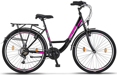 Chillaxx Bike Strada High Quality City Bike 26 Inch / 28 Inch / 28 Inch / 21 Speed Bicycle for Girls Boys Women Men 21 Speed Dutch Bicycle City Bike