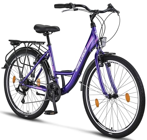 Chillaxx Bike Strada High Quality City Bike 26 Inch / 28 Inch / 28 Inch / 21 Speed Bicycle for Girls Boys Women Men 21 Speed Dutch Bicycle City Bike