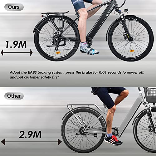 27M204 E-Bike, Electric Bike, 27.5 Inches, Trekking Bike, E-City Bike with 36 V 12.5 Ah Lithium Battery for Long Range up to 100 km, 250 W Motor, EU Compatible Folding Bike with App