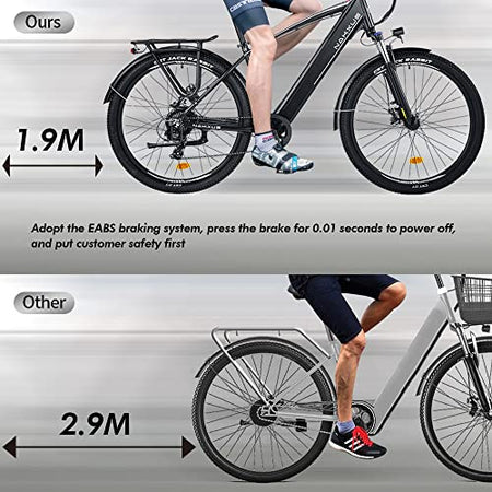 27M204 E-Bike, Electric Bike, 27.5 Inches, Trekking Bike, E-City Bike with 36 V 12.5 Ah Lithium Battery for Long Range up to 100 km, 250 W Motor, EU Compatible Folding Bike with App