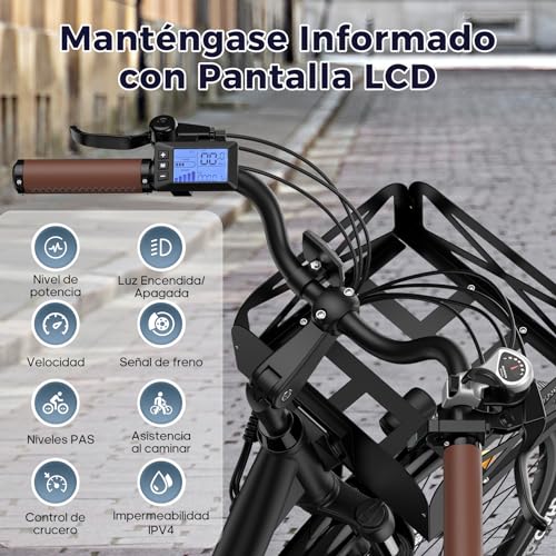 Fafrees F26 Lasting Electric Bike 26 Inch Electric Bike with 250 W 20.3 Ah Electric Bike for Adults Range 160 km