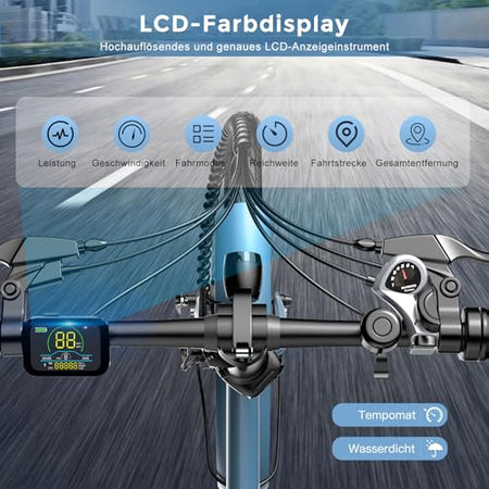 Fafrees F20 Light Electric Bike, Folding Bike, E-Bike, 250 W Motor, 36 V, 16.75 Ah Battery, 20 Inch E-Bike, Foldable, 35 N.M Torque, E-Mountain Bike, 25 km/h