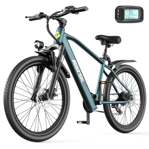Electric Bike with 42 V 10 Ah / 13 Ah 546 Wh Battery, 25 km/h and 100 km Range, 250 W Adult Electric Bike with 21 Speed E-Bike for Urban Touring