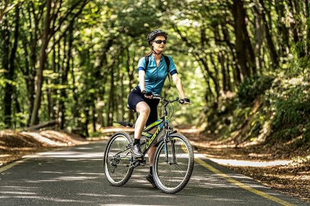 Licorne Bike PREMIUM Strong V Mountain Bike in 24 and 26 Inch Bicycle for Boys Girls Women Men 21 Speed Full Suspension