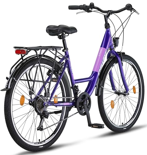 Chillaxx Bike Strada High Quality City Bike 26 Inch / 28 Inch / 28 Inch / 21 Speed Bicycle for Girls Boys Women Men 21 Speed Dutch Bicycle City Bike