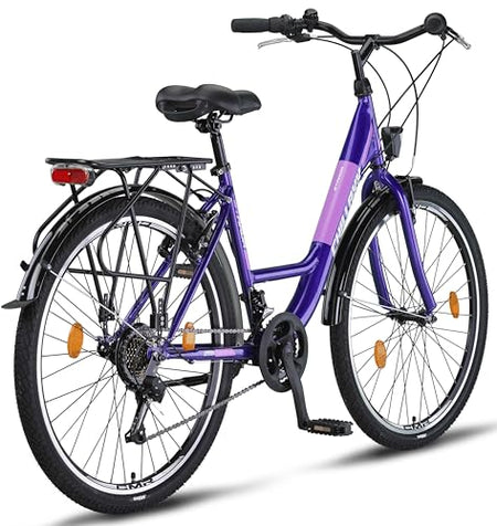Chillaxx Bike Strada High Quality City Bike 26 Inch / 28 Inch / 28 Inch / 21 Speed Bicycle for Girls Boys Women Men 21 Speed Dutch Bicycle City Bike