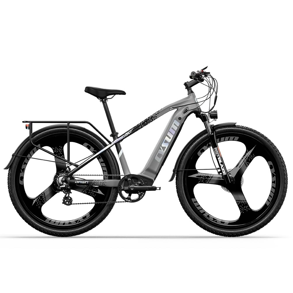 Cysum Speedy Electric Bike, 29'' E-Mountain Bike for Adult Man Woman, E-Bike with 48v 672Wh Lithoum Battery Range 100-120Km,75Nm,Hydraulic Brake,7 Speeds,E-MTB