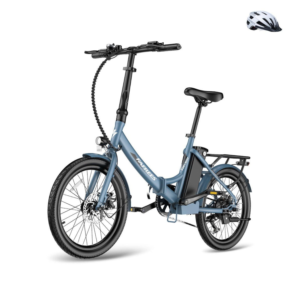 Fafrees F20 Light Electric Bike, Folding Bike, E-Bike, 250 W Motor, 36 V, 16.75 Ah Battery, 20 Inch E-Bike, Foldable, 35 N.M Torque, E-Mountain Bike, 25 km/h