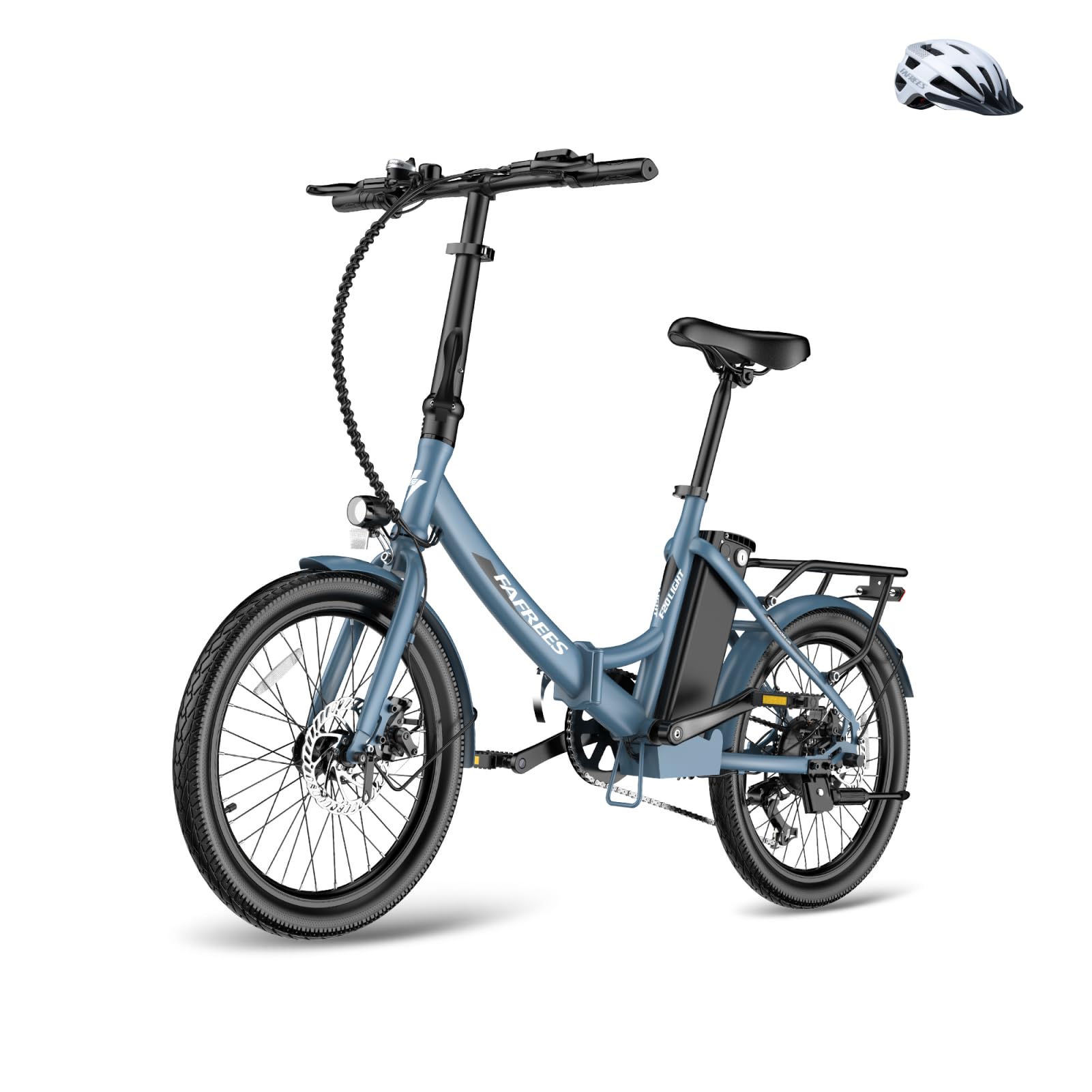 Fafrees F20 Light Electric Bike, Folding Bike, E-Bike, 250 W Motor, 36 V, 16.75 Ah Battery, 20 Inch E-Bike, Foldable, 35 N.M Torque, E-Mountain Bike, 25 km/h