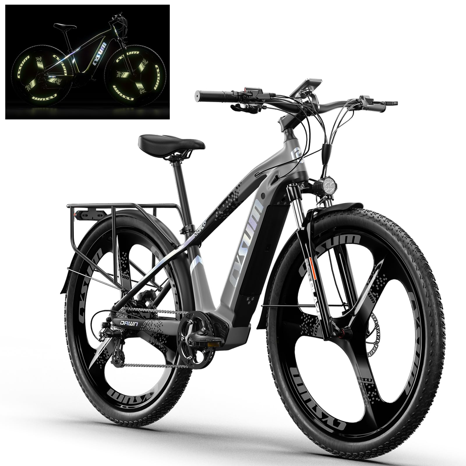 electric bike for adults, electric bikes mountain bike, offroad electric bike, VTT ebike, MTB electric bike for men, women, Removable lithium battery 48V 672Wh