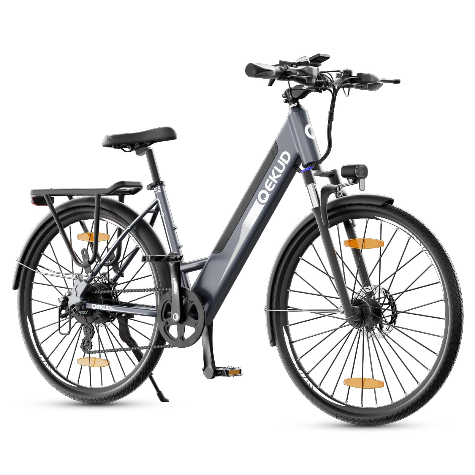 27M204 E-Bike, City Bike, Electric Bicycle, 36 V/12 Ah Battery, 250 W Motor, Range 100 to 25 km/h, Electric Bike with App