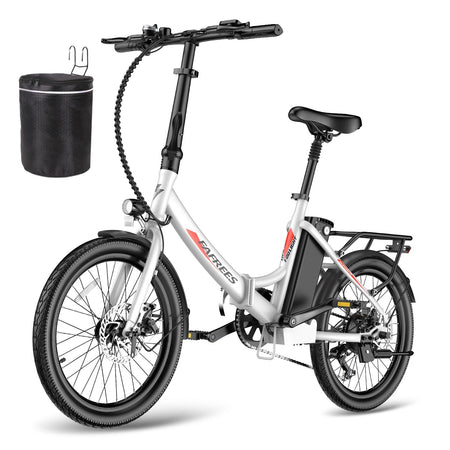 Fafrees F20 Light Folding Electric Bike, 20 Inches, 36 V, 14.5 Ah City Bike, Women's 250 W, 25 km/h, E-Bike Folding Bike, 55-110 km Range