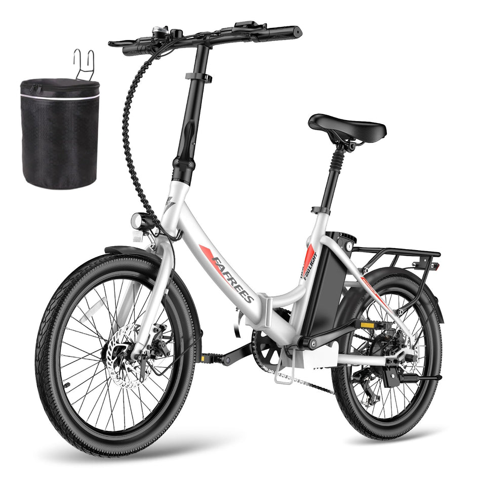 Fafrees F20 Light Folding Electric Bike, 20 Inches, 36 V, 14.5 Ah City Bike, Women's 250 W, 25 km/h, E-Bike Folding Bike, 55-110 km Range