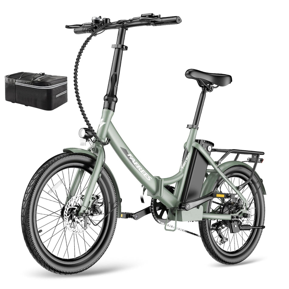 Fafrees F20 Light Folding Electric Bike, 20 Inches, 36 V, 14.5 Ah City Bike, Women's 250 W, 25 km/h, E-Bike Folding Bike, 55-110 km Range