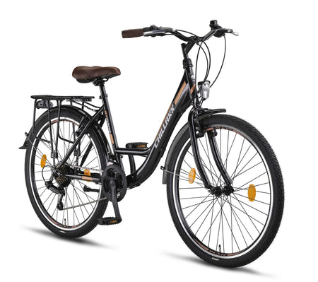 Chillaxx Bike Strada High Quality City Bike 26 Inch / 28 Inch / 28 Inch / 21 Speed Bicycle for Girls Boys Women Men 21 Speed Dutch Bicycle City Bike