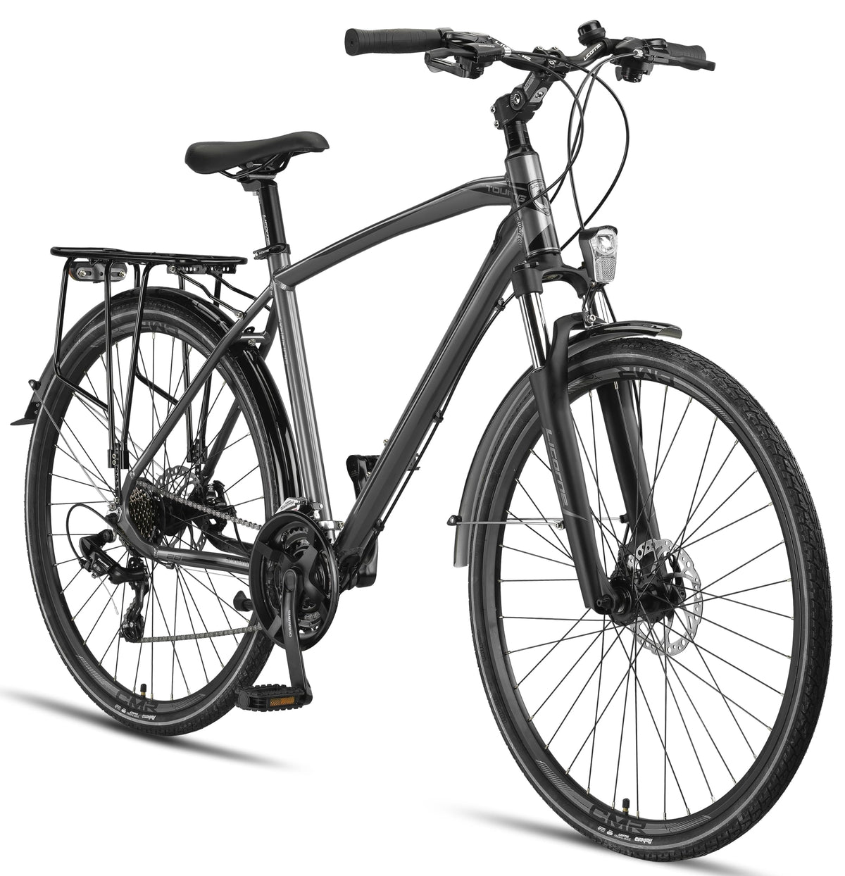 Licorne Bike 28 Inch Aluminium Disc Brakes for Boys Girls Women Men 21 Speed Mountain Bike Cross Bike