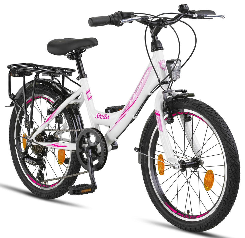 Licorne Bike Stella Premium City Bike Bicycle in 20 24 26 28 Inch Bicycle for Girls Boys Women Men 21 Speed 6 Speed 20 Inch Dutch Bicycle City Bike