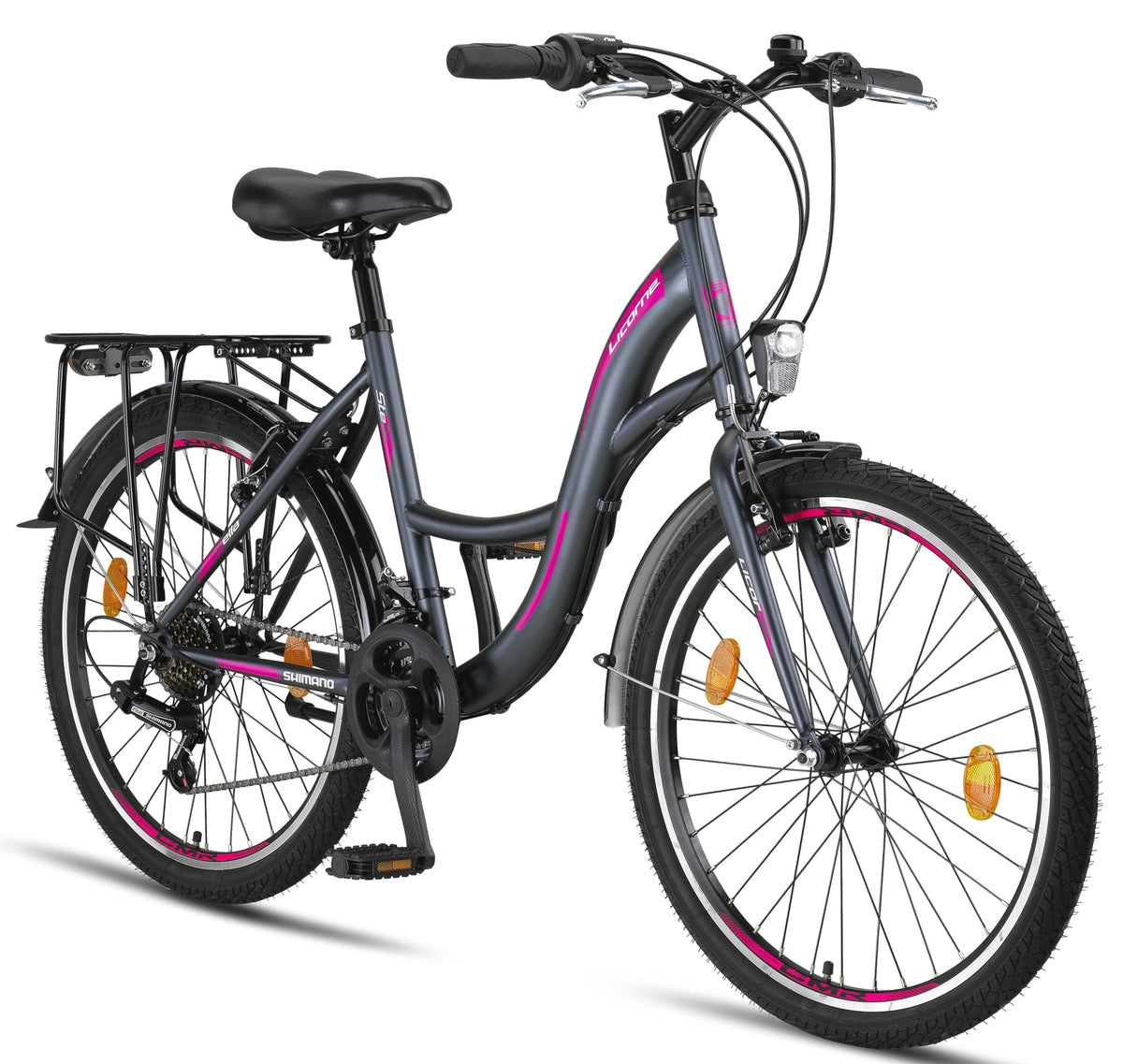 Licorne Bike Stella Premium City Bike Bicycle in 20 24 26 28 Inch Bicycle for Girls Boys Women Men 21 Speed 6 Speed 20 Inch Dutch Bicycle City Bike